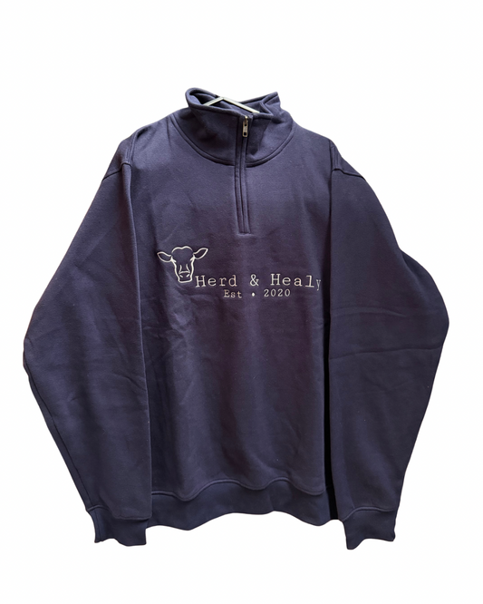 SAMPLE - Navy Quarter Zip Size XL